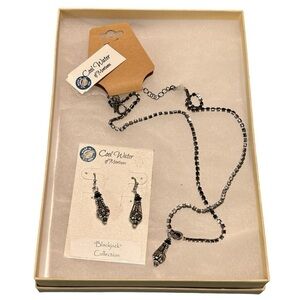 Cool Water of Montana “Blackjack” Collection Earrings And Necklace Set